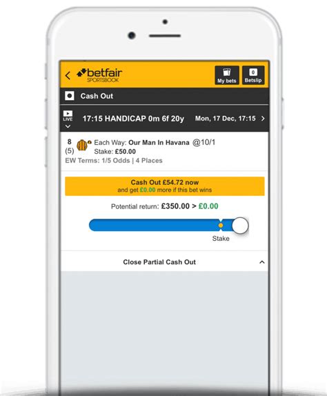Betfair partial cash out  Back Over 2,5 and three correct scores
